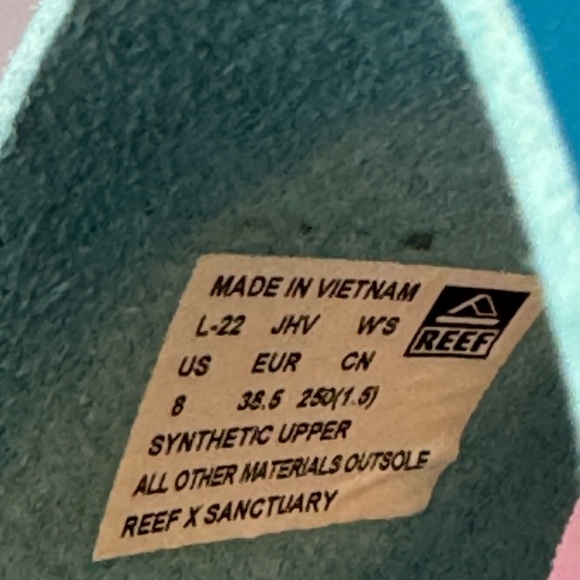 REEF x Sanctuary Sandals in Blue - New without Tags - Picture 7 of 8